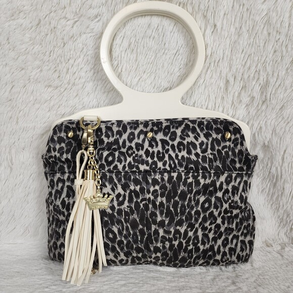 Deesigns by Dee Ocleppo Wooden Handle Animal Print Bag - Picture 1 of 10